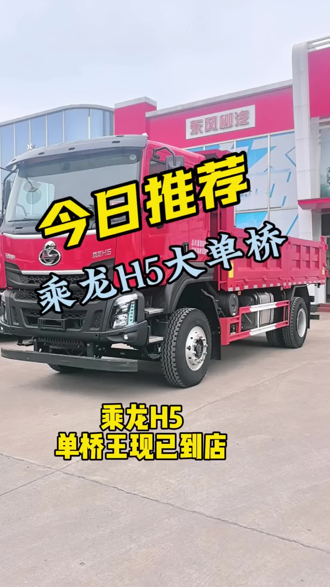 乘龙H5单桥车的“扛把子”。搭配玉柴350匹超大马力，谁敢