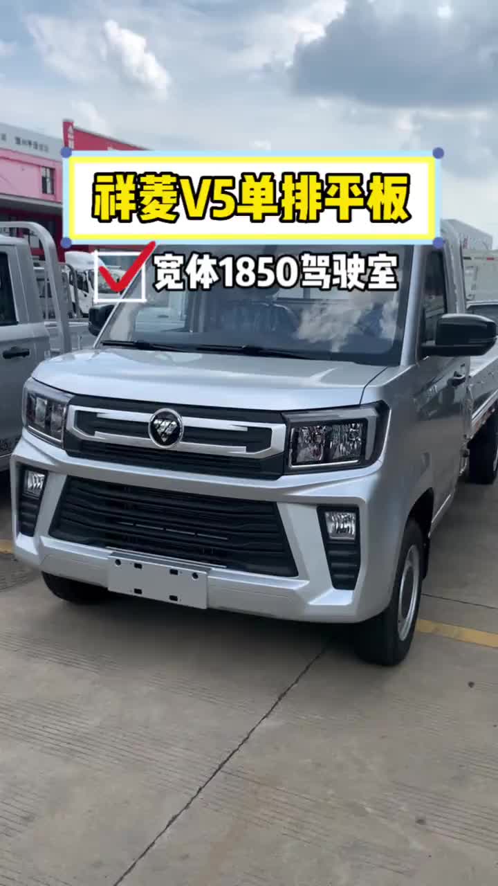 祥菱V5宽体车 单排双排翼展 厢车 平板 高栏可选 祥菱V5 货运新座驾祥菱即赢家 祥菱V5宽体重载小货车 新能源货车