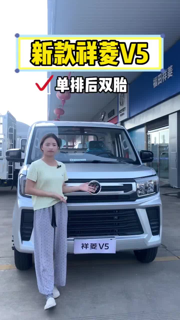 祥菱V5单排后双胎重载版平板车 1.6排量 支持免息 祥菱V5 货运新座驾祥菱即赢家 祥菱V5宽体重载小货车 货车 新