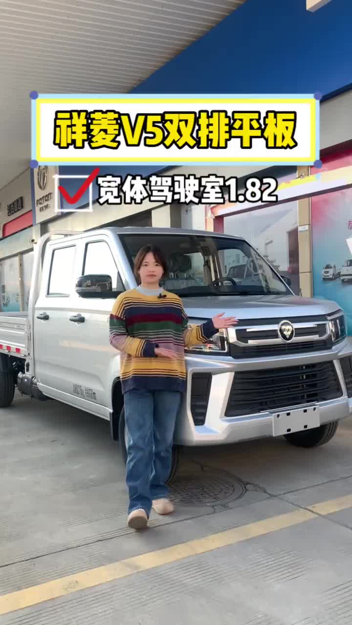 老板们看过来！祥菱V5双排平板实用又舒适 货车 祥菱V5宽体重载小货车 货运新座驾祥菱即赢家 祥菱V5 赣州祥菱V5