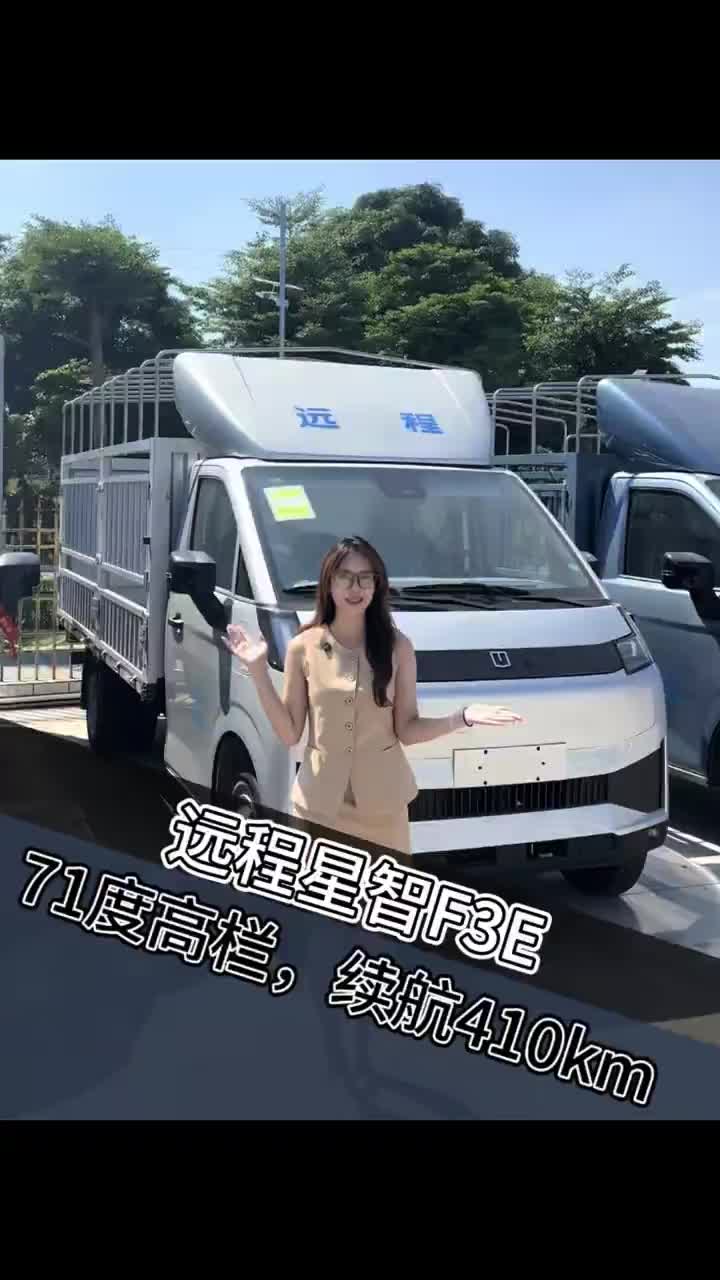 跑绿通 果蔬批发的老板们看过来啦！#远程星智F3E #新能源高栏 #广西新能源货车 #城配物