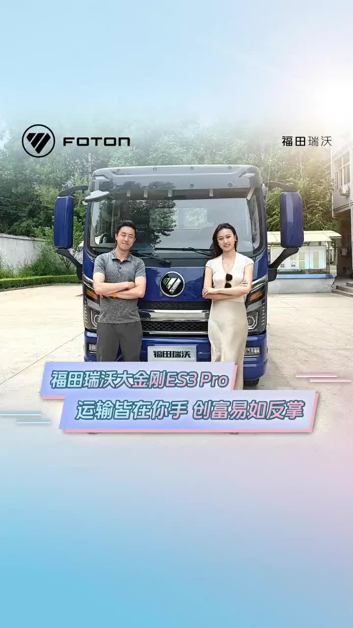 有了大金刚ES3Pro一车在手，相当于天下运输皆在你手，实现财富自由易如反掌！福田瑞沃