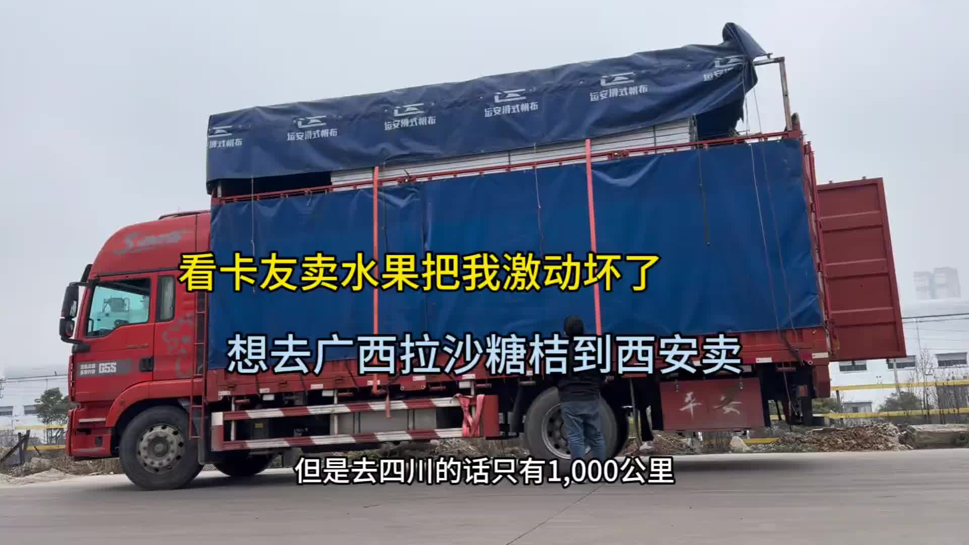 看卡友卖水果我好激动，想去广西拉橘子到西安卖，又缺少魄力 记录真实 货车司机