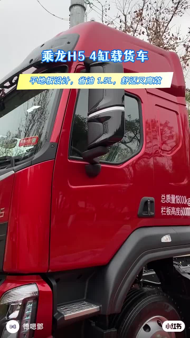 乘龙H5.4缸载货货车，平地板设计，省油